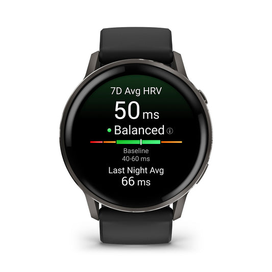 Relógio Garmin Venu ® 4 Ardósia e Preto - 45 mm