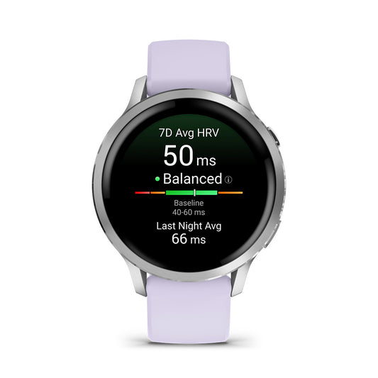 Relógio Garmin Venu ® 4 Prata e Lavanda - 41 mm