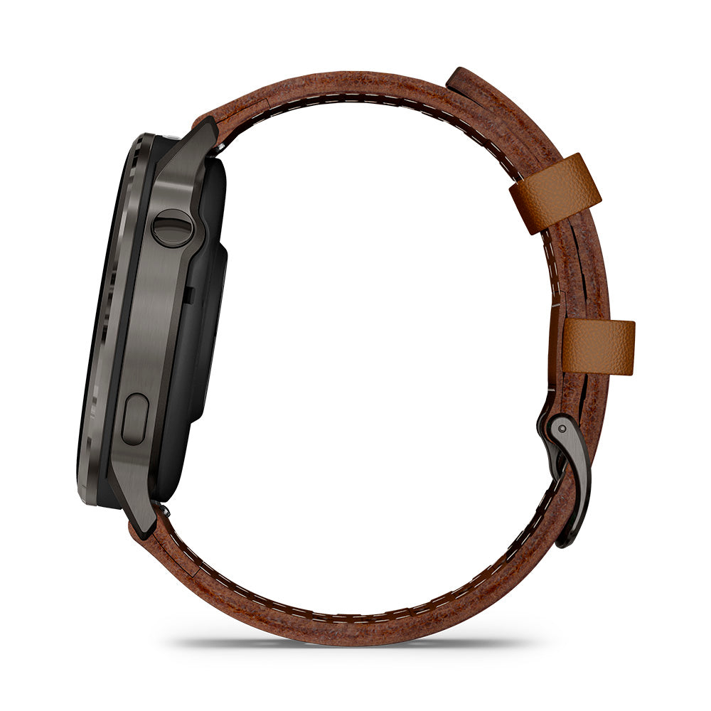 Relógio Garmin Venu ® 4 Ardósia e Marrom - 45 mm