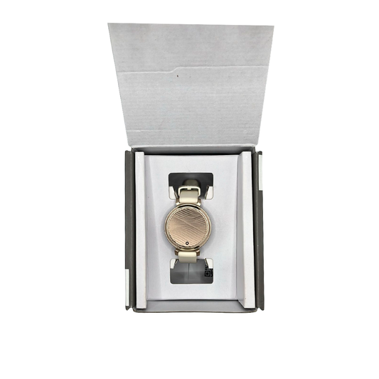 Outlet Relógio Garmin Lily 2 - Dourado Pulseira Branca de Silicone
