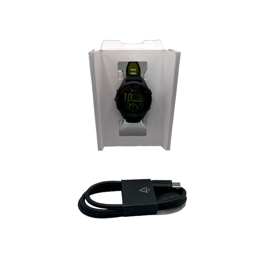 Outlet Relógio Garmin Forerunner 265S Music Preto com Amarelo