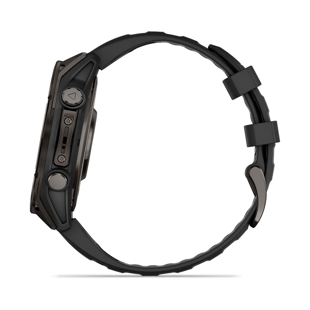 Relógio Garmin fēnix ® 8 Safira Titânio Cinza Carbono e Preto