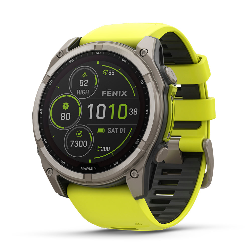 Relógio Garmin fēnix ® 8X Safira Solar com Monitor Cardíaco de