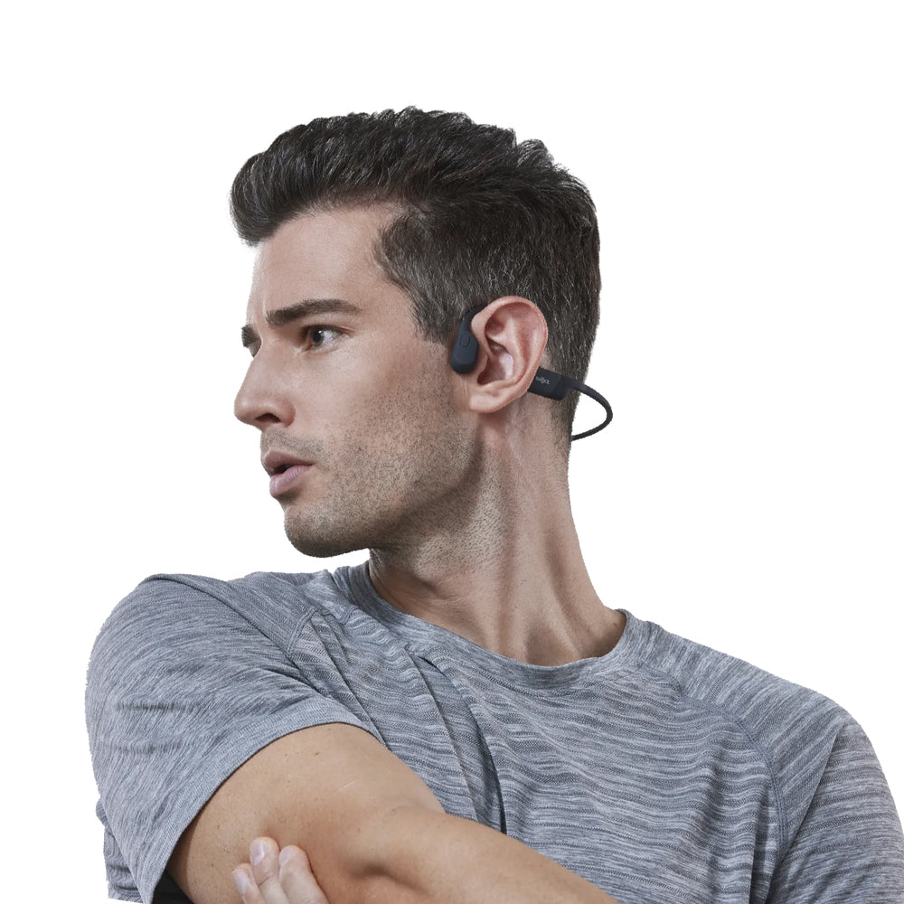 Fone de Condução Óssea Shokz OpenRun Air Mini Preto