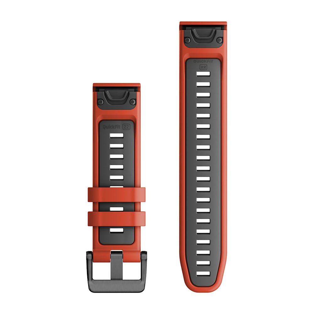 Pulseira Garmin QuickFit ® 22 Preto e Vermelho