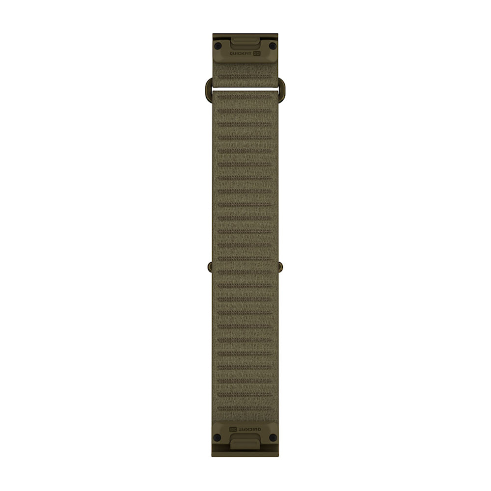 Pulseira Garmin QuickFit ® 22 mm Oliva Escuro ComfortFit - Tamanho Pequeno