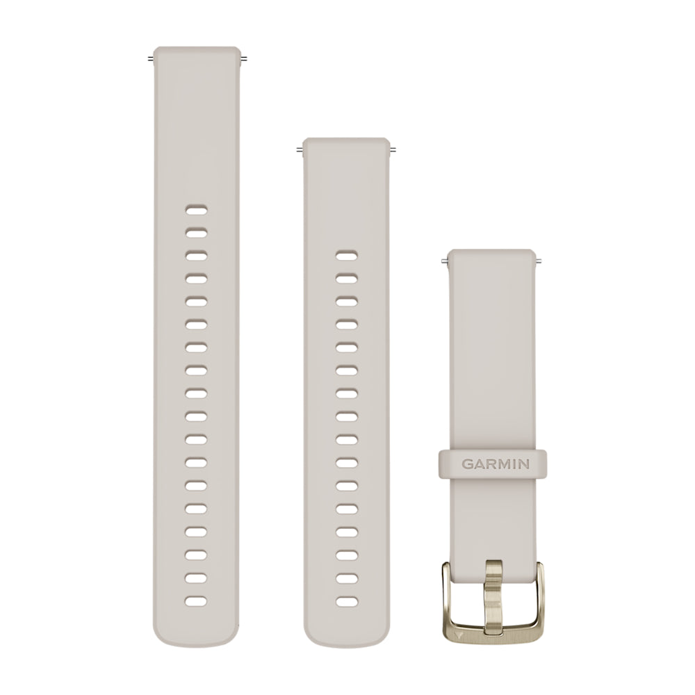 Pulseira Garmin Quick Release 18 mm Marfim e Dourado