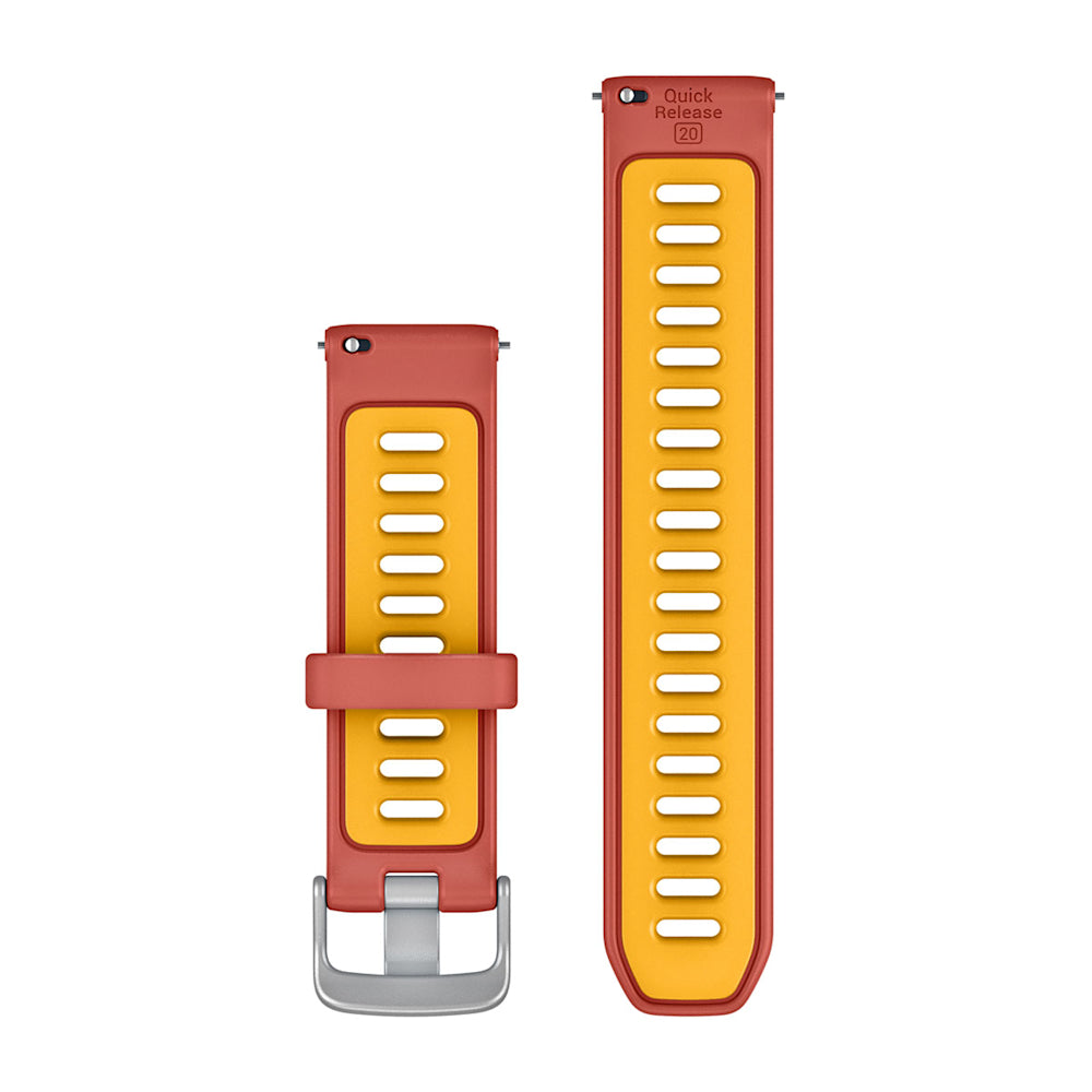 Pulseira Garmin Quick Release 20 mm Vermelho Rosado e Amarelo