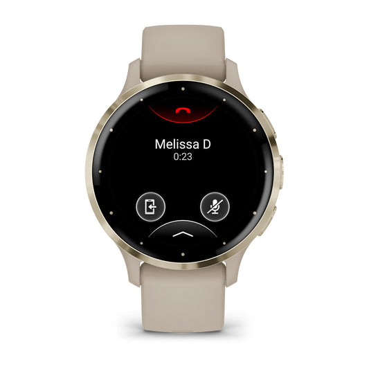 Relógio Garmin Venu ® 3S Bege e Dourado