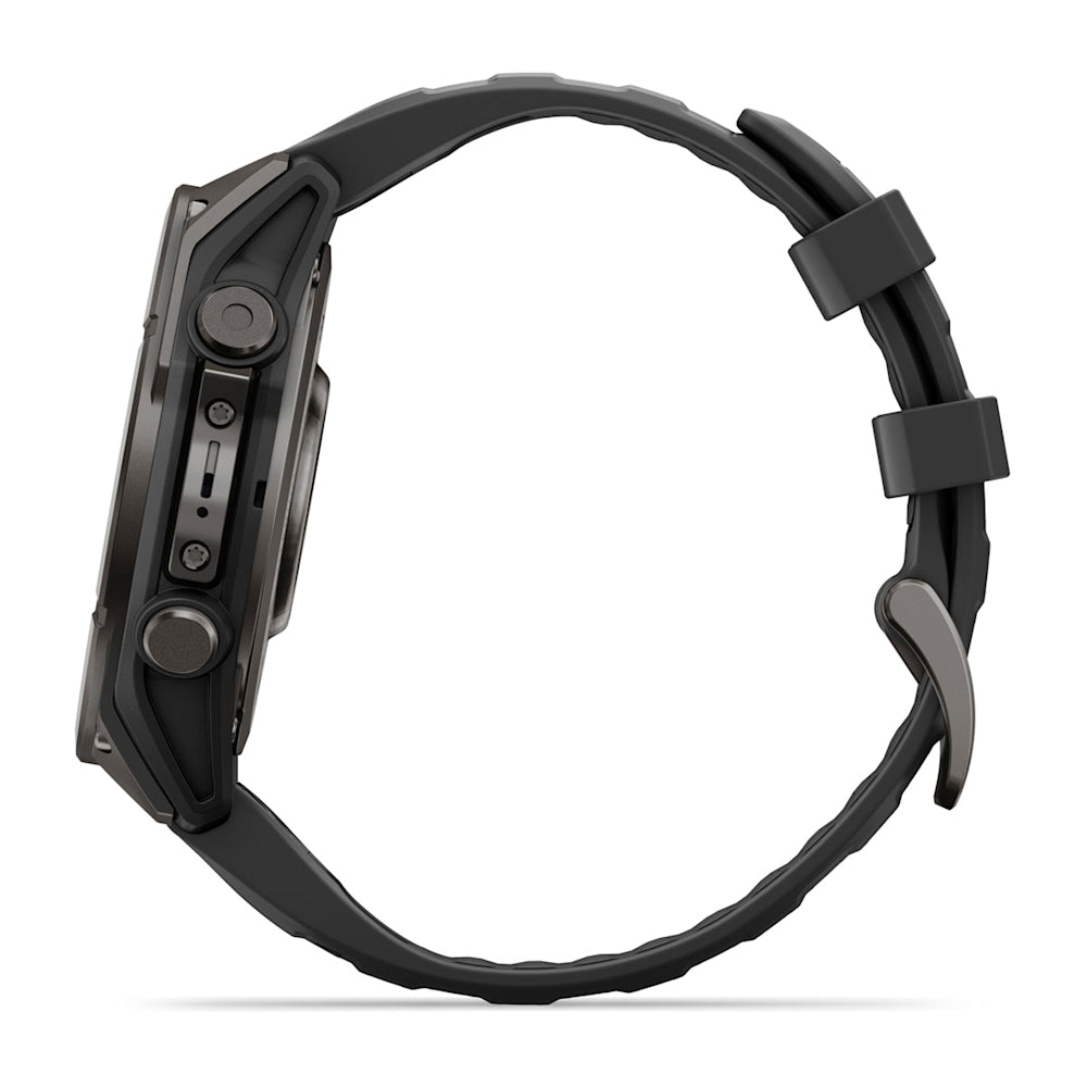 Relógio Garmin fēnix ® 9 Titânio DLC Cinza Carbono e Preto
