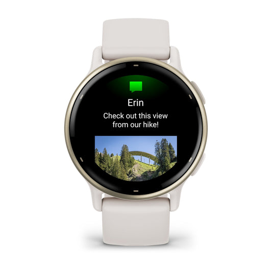 Relógio Garmin vívoactive ® 5 Dourado e Marfim