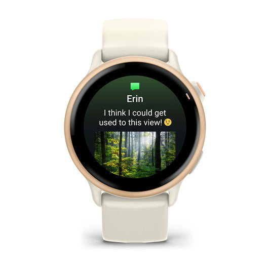 Relógio Garmin vívoactive ® 6 Rosa e Branco