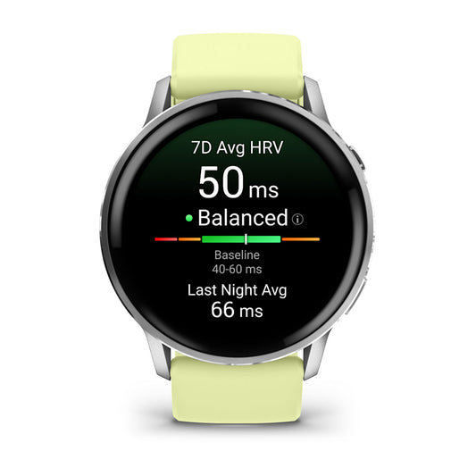 Relógio Garmin Venu ® 4 Prata e Citron - 45 mm