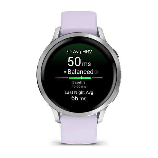 Relógio Garmin Venu ® 4 Prata e Lavanda - 41 mm