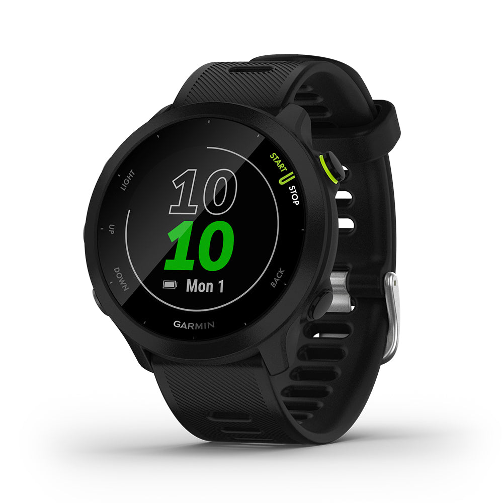 GARMIN Forerunner 55 本体 ブラック Relógio Garmin Forerunner ® 55 com Monitor Cardíaco de Pulso e GPS