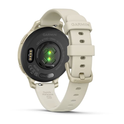断*K様 GARMIN Lily 2 Active Gold/Bone スマート Relógio Garmin Lily ® 2 Active com Monitor Cardíaco de Pulso e GPS