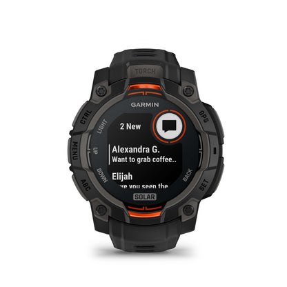 Relógio Garmin Instinct ® 3 Solar Preto - 45 mm