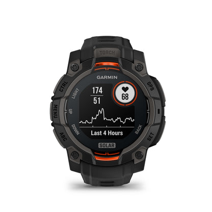 Relógio Garmin Instinct ® 3 Solar Preto - 45 mm