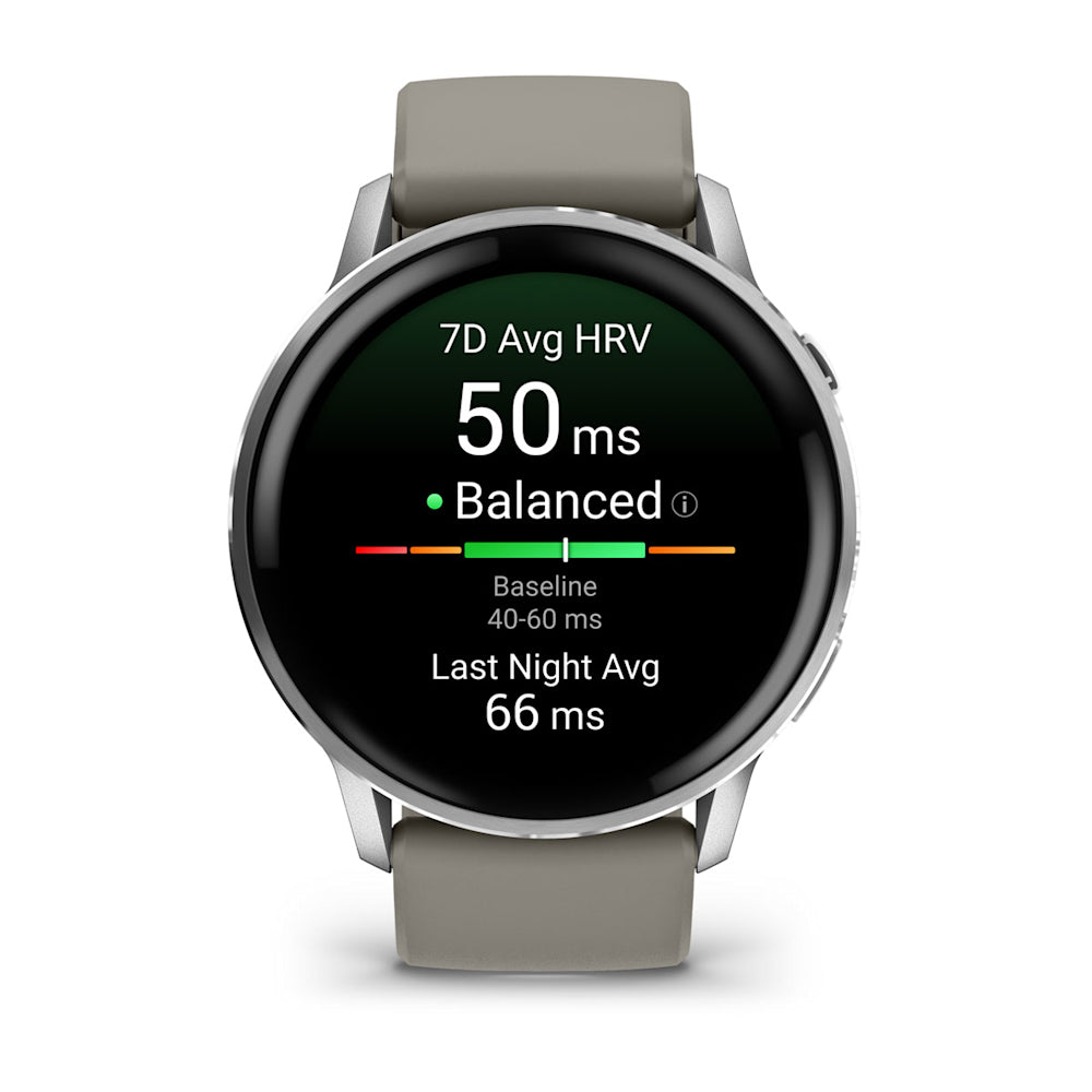 Relógio Garmin Venu ® 4 Prata e Cinza - 45 mm