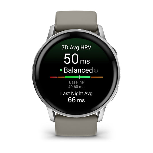 Relógio Garmin Venu ® 4 Prata e Cinza - 45 mm