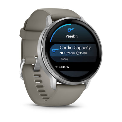 Relógio Garmin Venu ® 4 Prata e Cinza - 45 mm