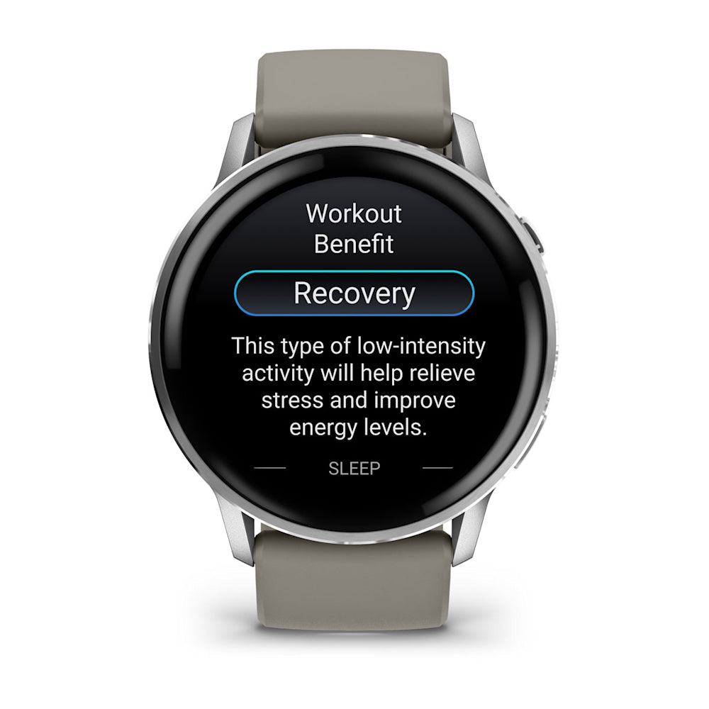 Relógio Garmin Venu ® 4 Prata e Cinza - 45 mm
