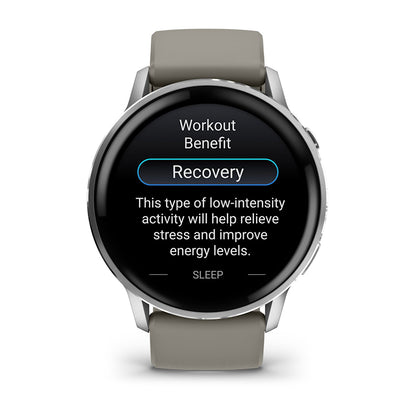 Relógio Garmin Venu ® 4 Prata e Cinza - 45 mm