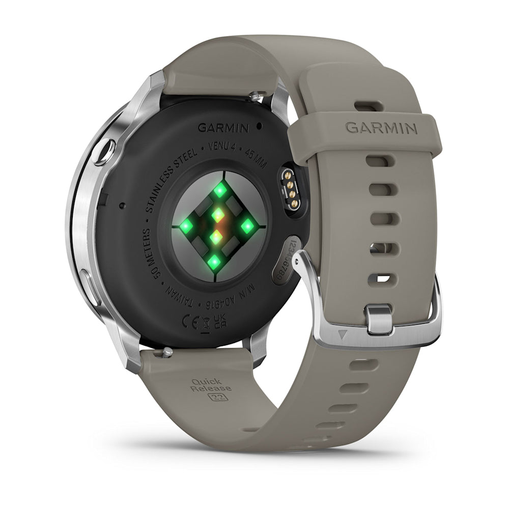 Relógio Garmin Venu ® 4 Prata e Cinza - 45 mm
