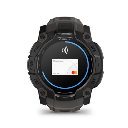Relógio Garmin Instinct ® 3 AMOLED Preto e Grafite - 50 mm