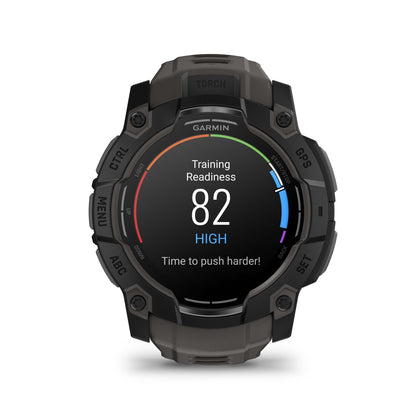 Relógio Garmin Instinct ® 3 AMOLED Preto e Grafite - 50 mm