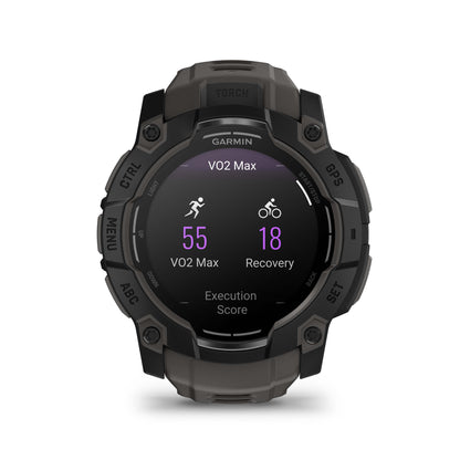 Relógio Garmin Instinct ® 3 AMOLED Preto e Grafite - 50 mm