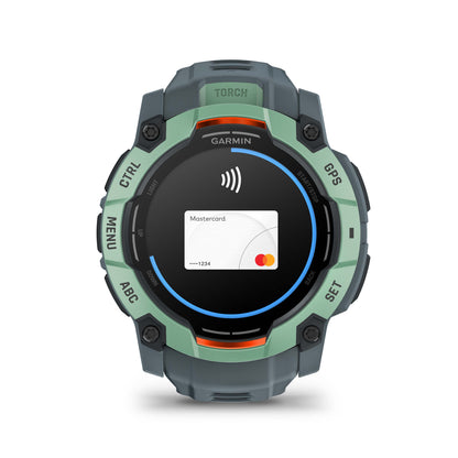 Relógio Garmin Instinct ® 3 AMOLED Neo Tropical e Cinza Crepúsculo - 50 mm