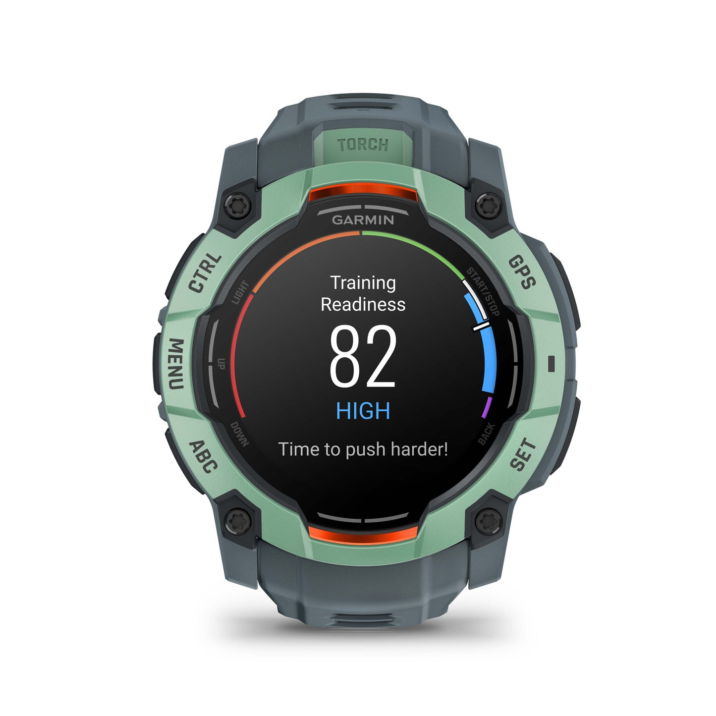 Relógio Garmin Instinct ® 3 AMOLED Neo Tropical e Cinza Crepúsculo - 50 mm