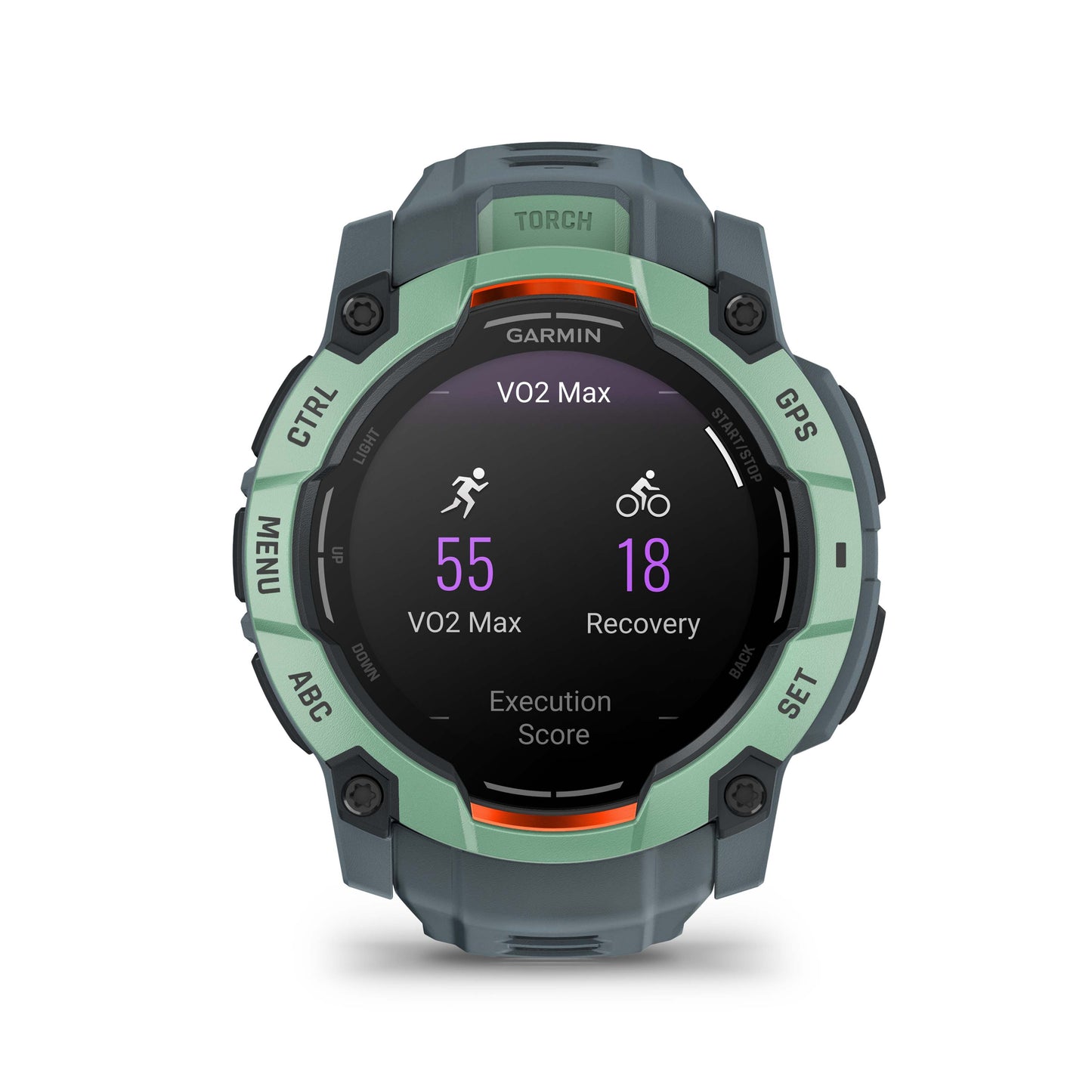 Relógio Garmin Instinct ® 3 AMOLED Neo Tropical e Cinza Crepúsculo - 50 mm
