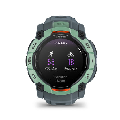 Relógio Garmin Instinct ® 3 AMOLED Neo Tropical e Cinza Crepúsculo - 50 mm