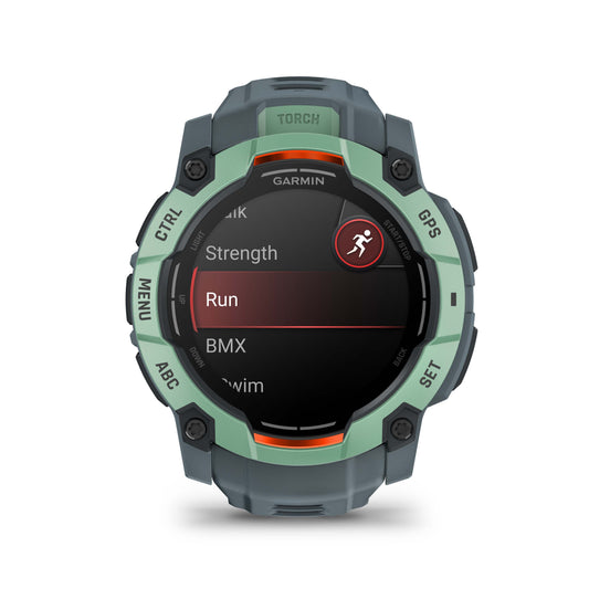 Relógio Garmin Instinct ® 3 AMOLED Neo Tropical e Cinza Crepúsculo - 50 mm
