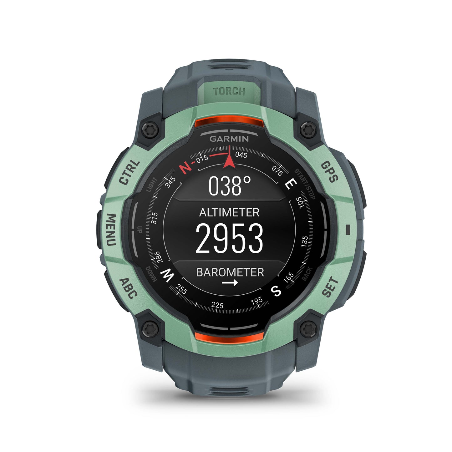 Relógio Garmin Instinct ® 3 AMOLED Neo Tropical e Cinza Crepúsculo - 50 mm