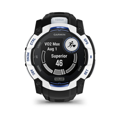 Relógio Garmin Instinct ® 3 Supernova Solar Branco/Azul/Preto - 50 mm