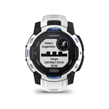 Relógio Garmin Instinct ® 3 Supernova Solar Branco e Azul - 45 mm