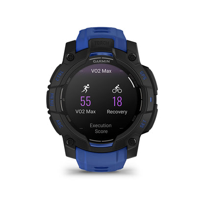 Relógio Garmin Instinct ® 3 Supernova AMOLED Preto e Azul - 45 mm
