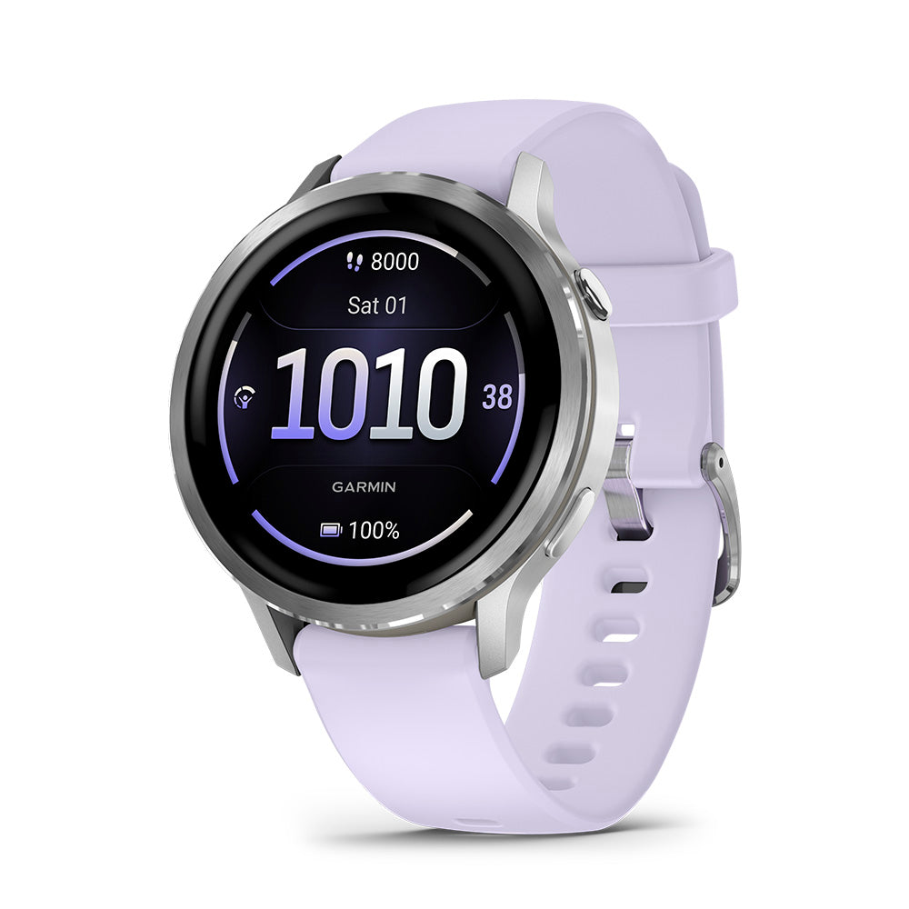 Relógio Garmin Venu ® 4 Prata e Lavanda - 41 mm
