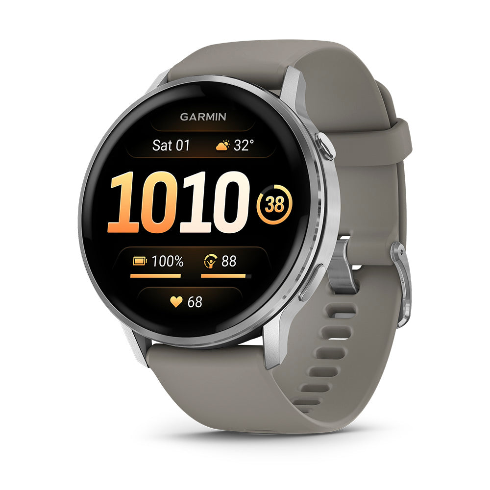 Relógio Garmin Venu ® 4 Prata e Cinza - 45 mm