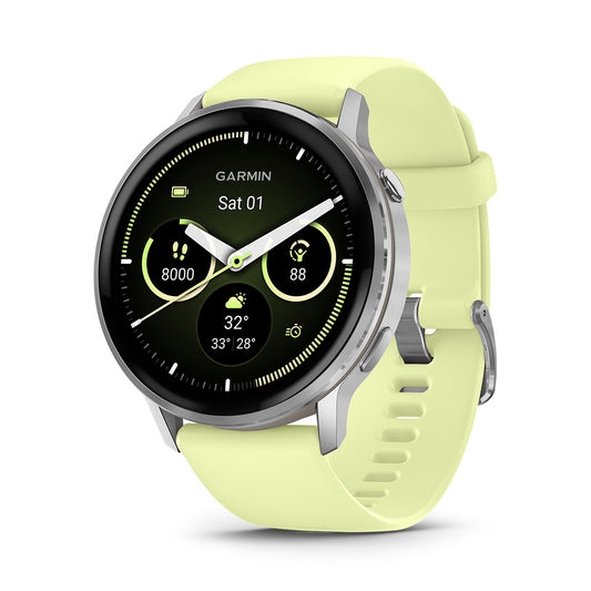 Relógio Garmin Venu ® 4 Prata e Citron - 45 mm