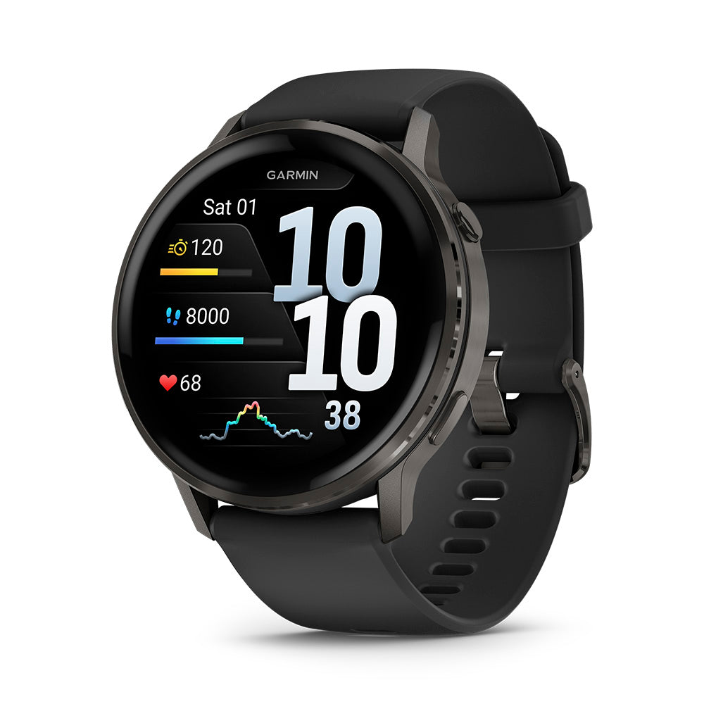 Relógio Garmin Venu ® 4 Ardósia e Preto - 45 mm