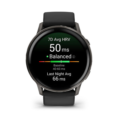 Relógio Garmin Venu ® 4 Ardósia e Preto - 45 mm