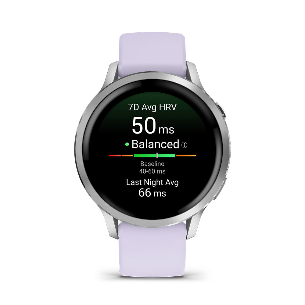 Relógio Garmin Venu ® 4 Prata e Lavanda - 41 mm