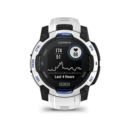 Relógio Garmin Instinct ® 3 Supernova Solar Branco e Azul - 45 mm