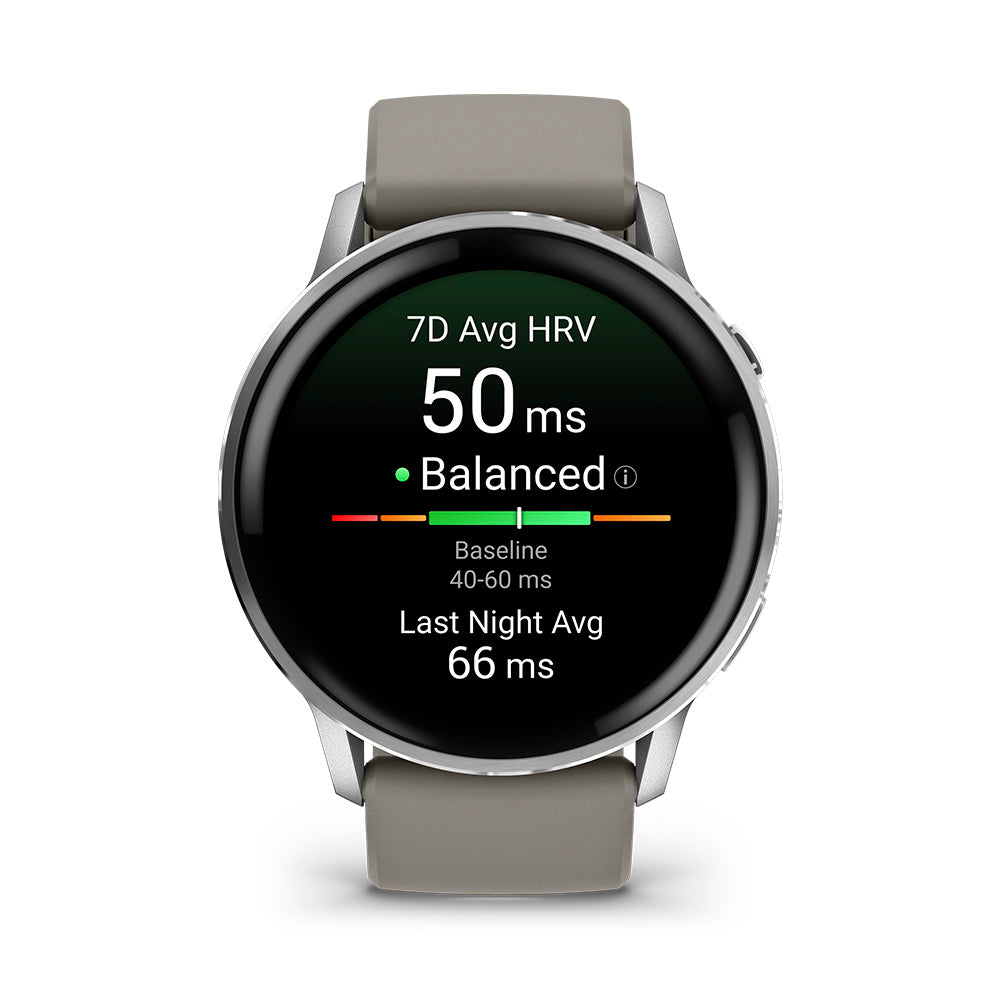 Relógio Garmin Venu ® 4 Prata e Cinza - 45 mm