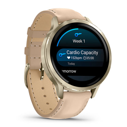 Relógio Garmin Venu ® 4 Ouro e Areia - 41 mm