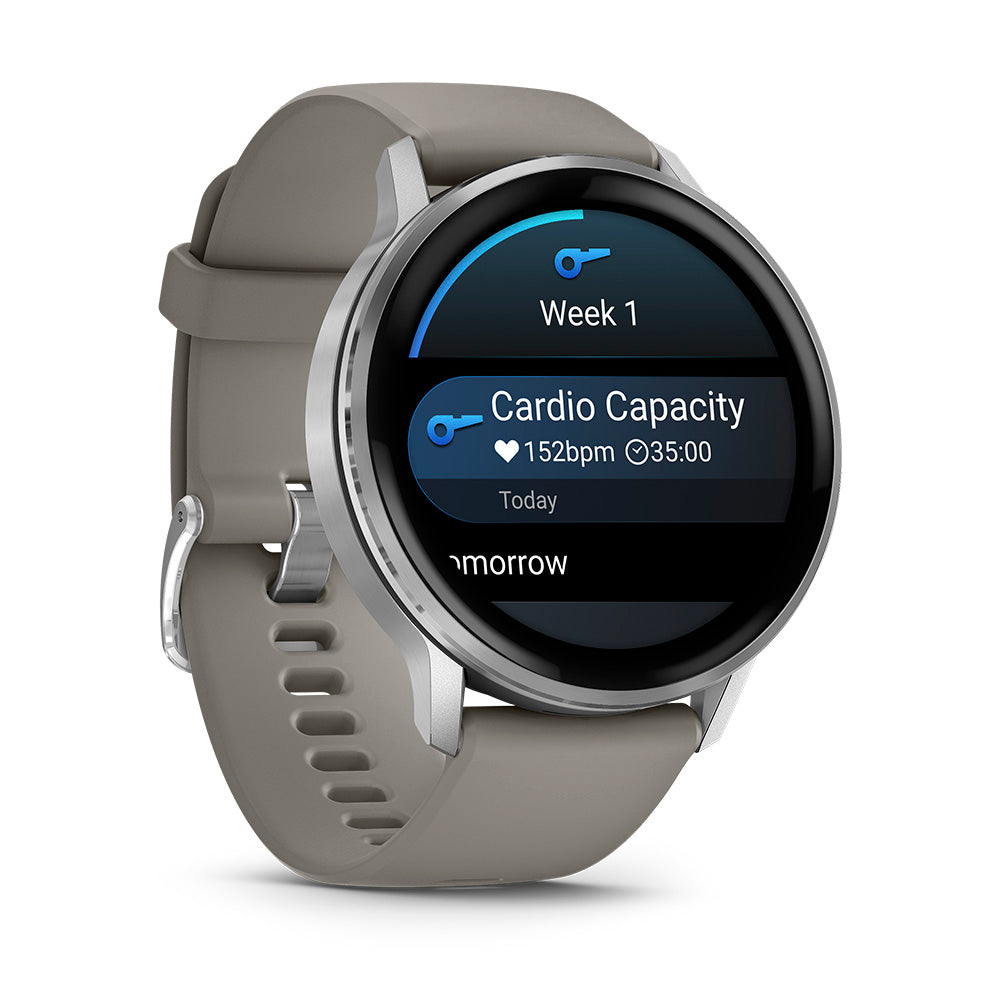 Relógio Garmin Venu ® 4 Prata e Cinza - 45 mm